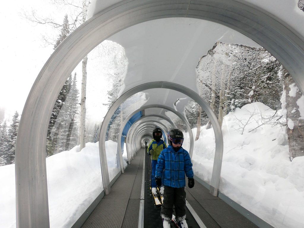 Skiing Kids at snowbird