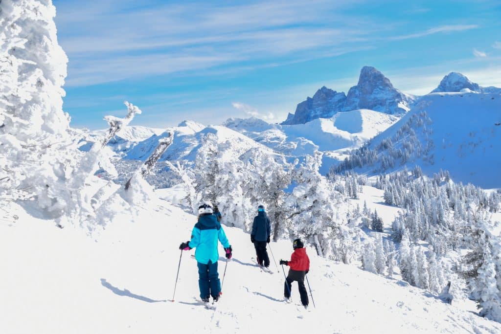 Family skiing at Grand Targhee