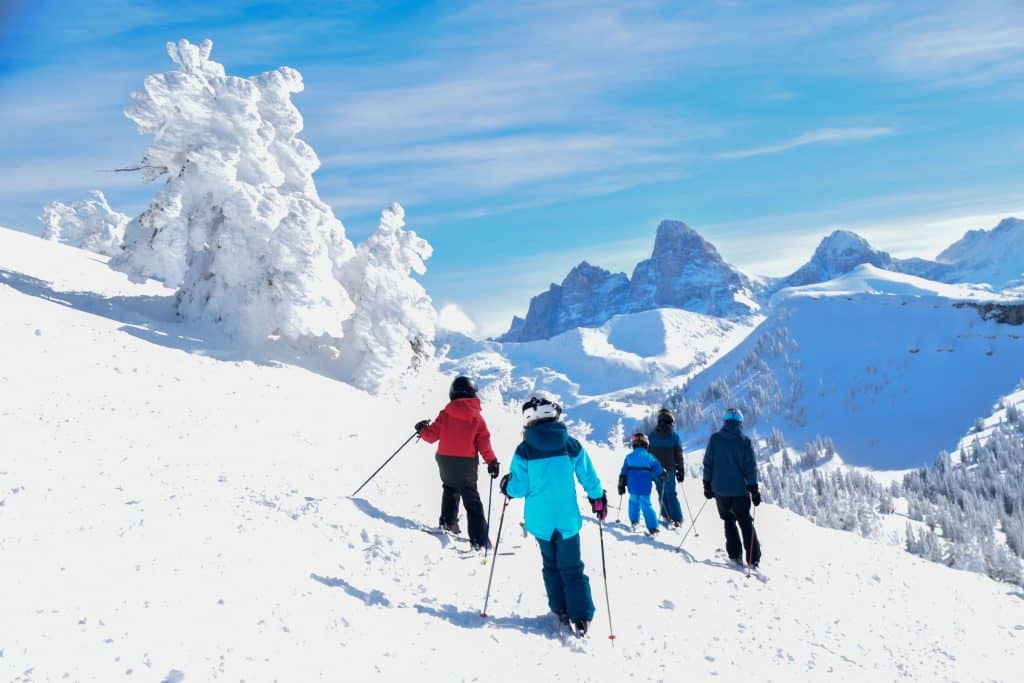 family skiing Grand Targhee