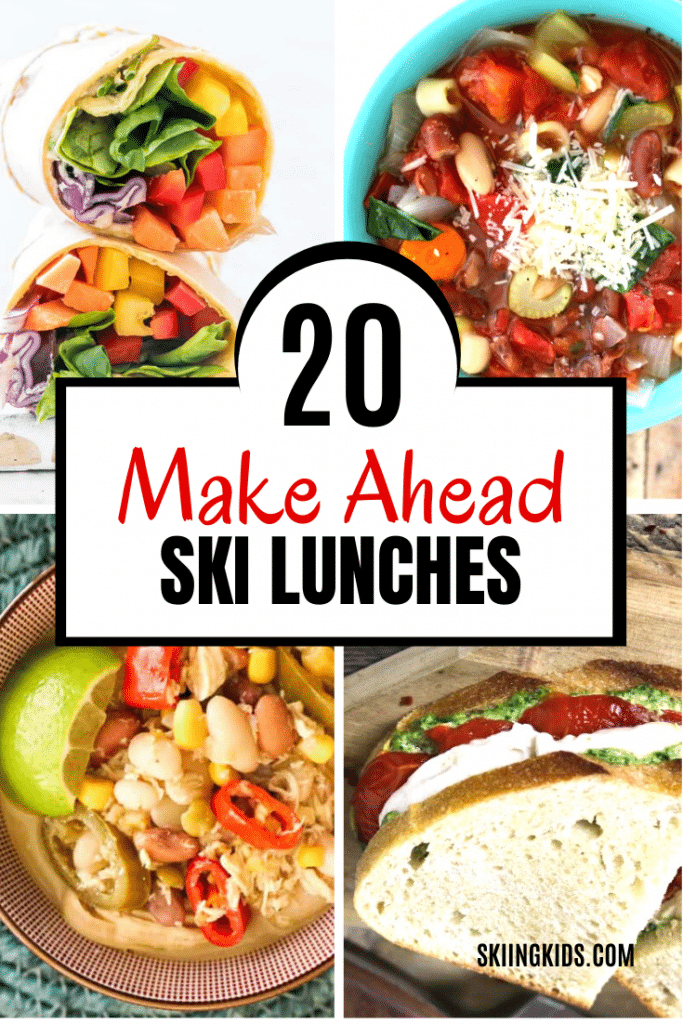 Make ahead ski lunches