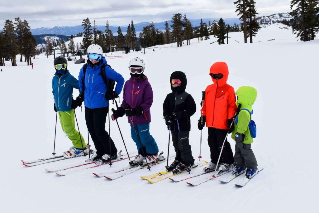 family skiing for cheap