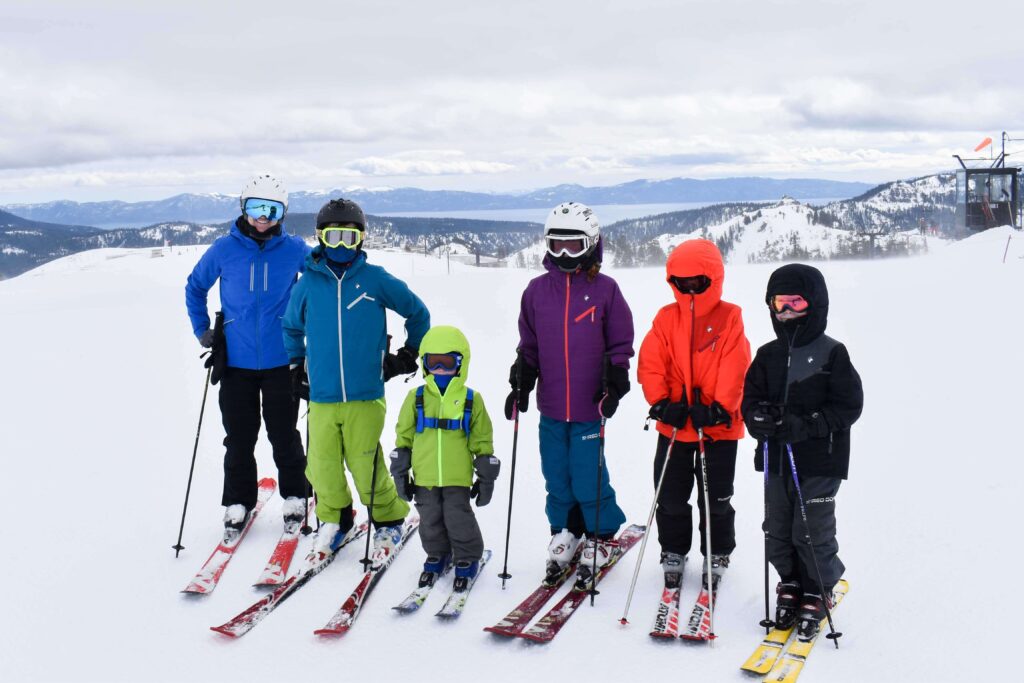 skiing kids Squaw Valley