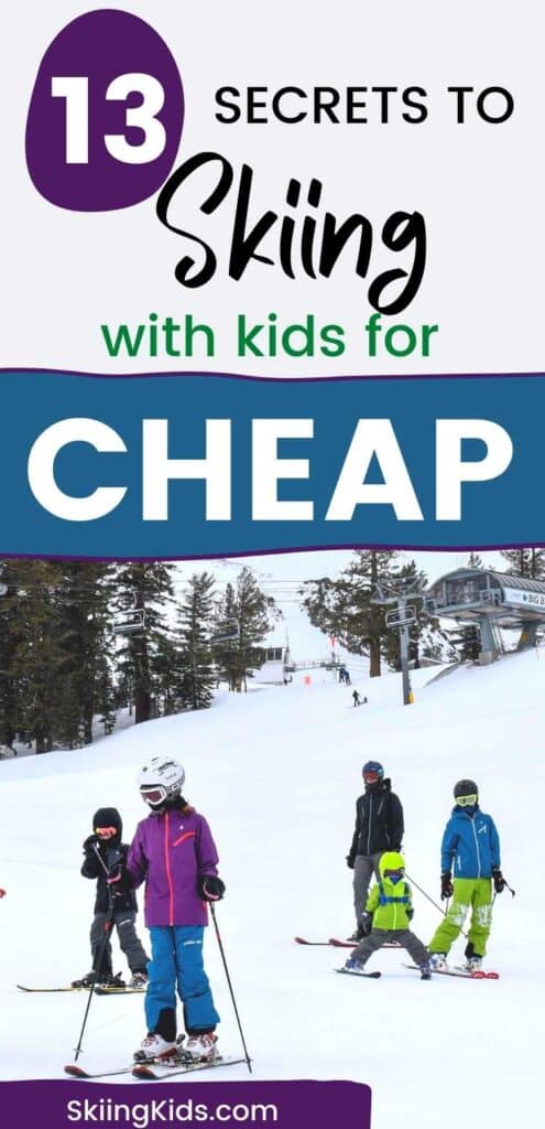 skiing for cheap with kids