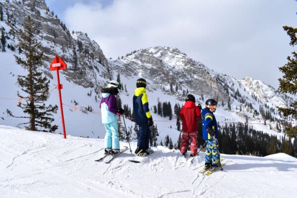 Honeycomb Canyon Solitude Utah kids skiing