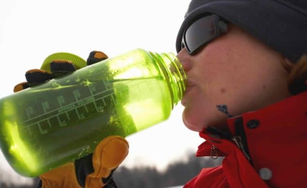 staying hydrated while skiing