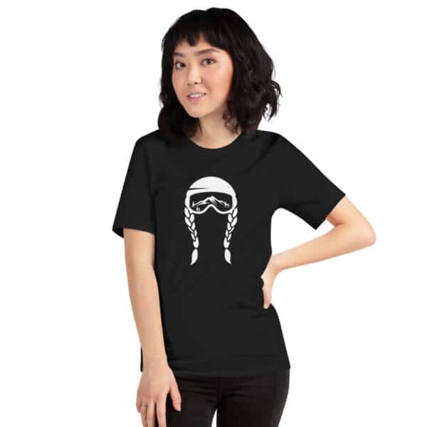 Skiing Kids Goggles T-Shirt Black