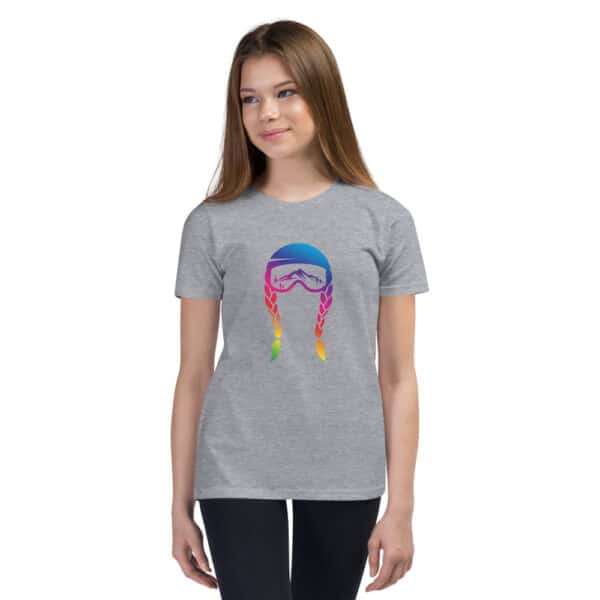 Skiing Kids T-Shirt Rainbow