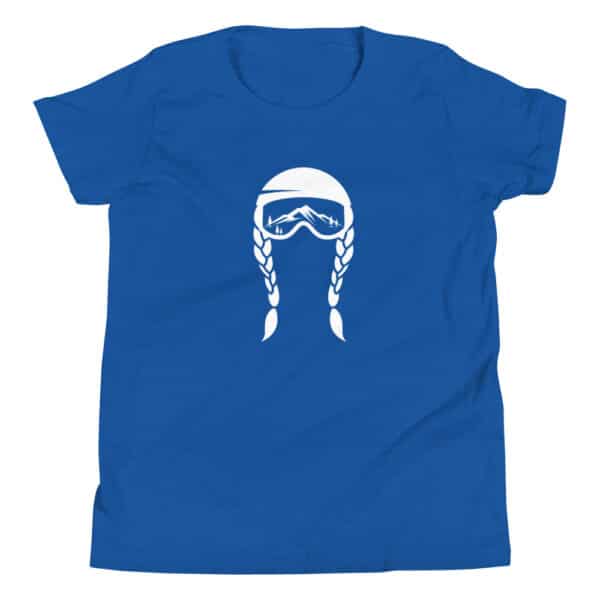 Skiing Kids T-Shirt Blue