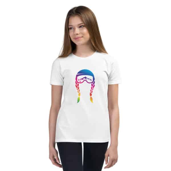 Skiing Kids T-Shirt Rainbow