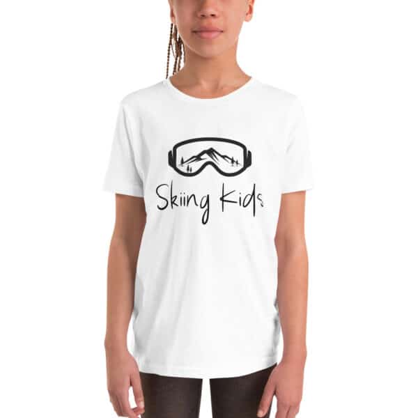 Skiing Kids T-Shirt White