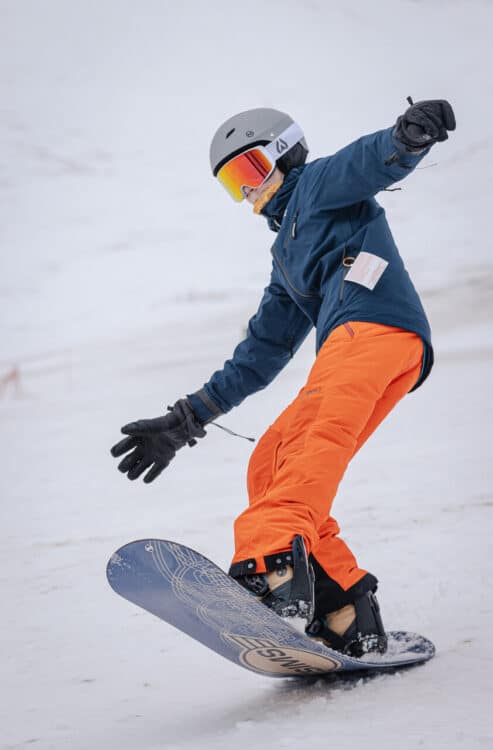 snowboarding with kids at nordic valley