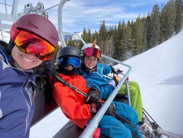 skiing Crested Butte with kids