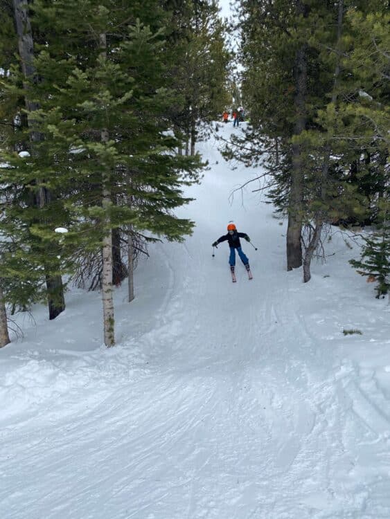 skiing Crested Butte with kids