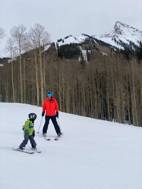 skiing Crested Butte with kids