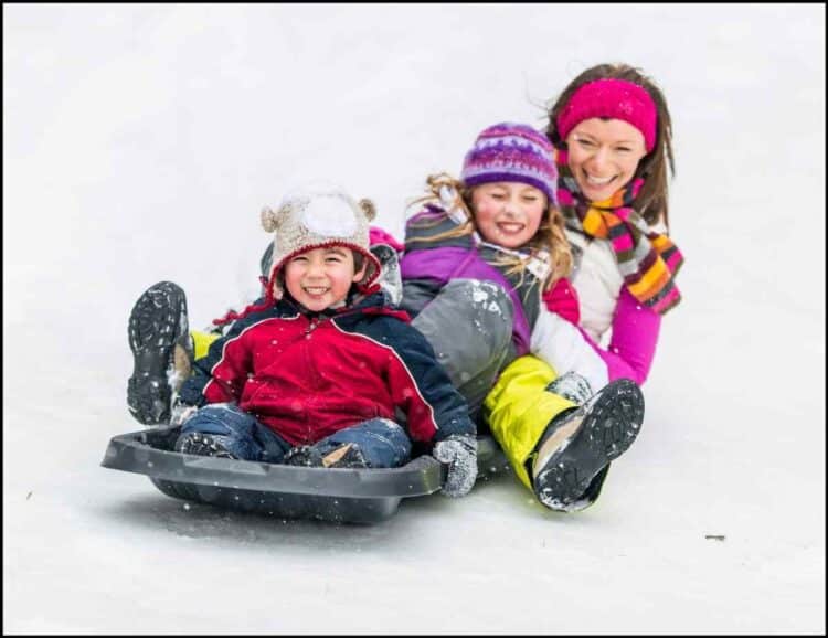 sledding crested butte with kids