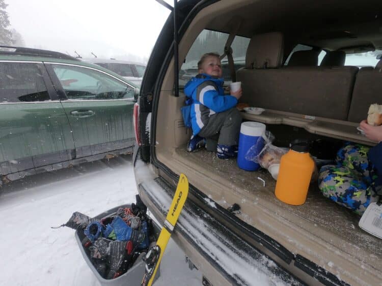 tailgating while skiing utah