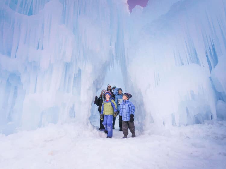 midway utah ice castles with kids