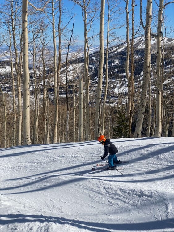 Ski park city utah ski kids