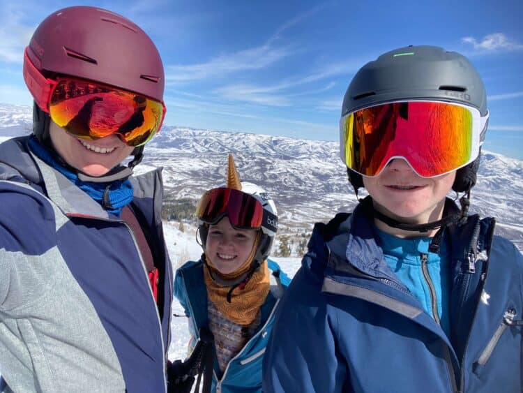 Skiing Park City with teens