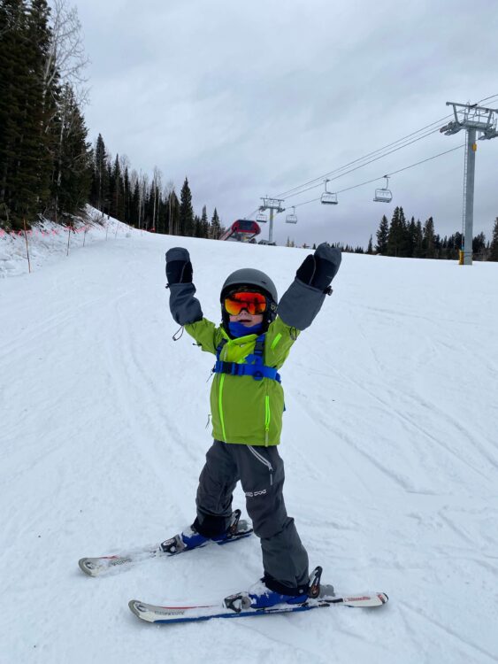 skiing High Meadow With Kids