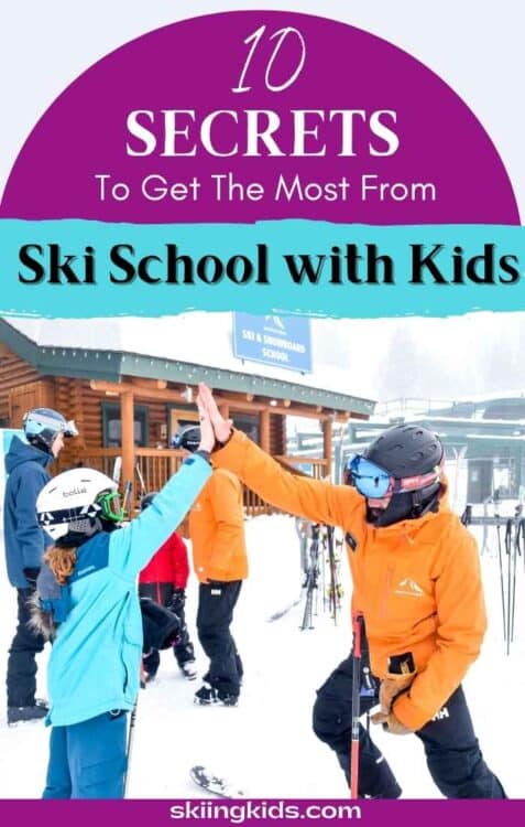 ski school with kids