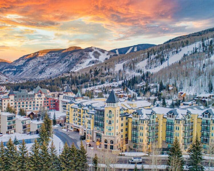 vail in winter