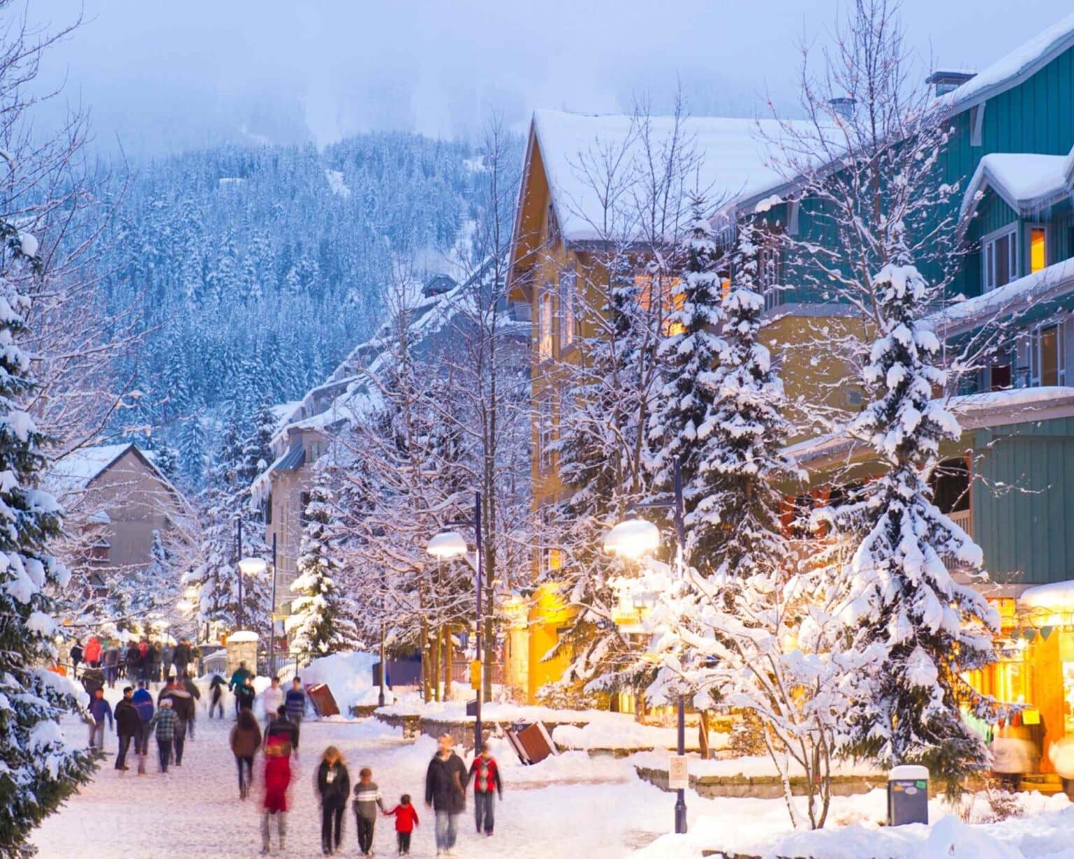 9 Most Magical Christmas Ski Resorts - Skiing Kids