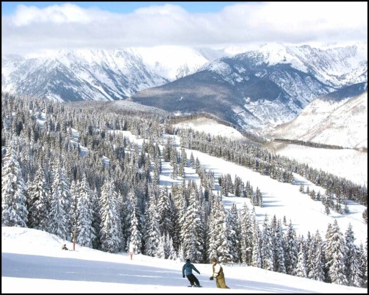 skiing at vail