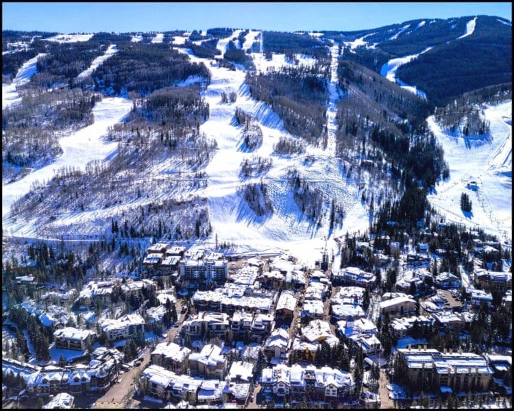 Vail lodging on hill