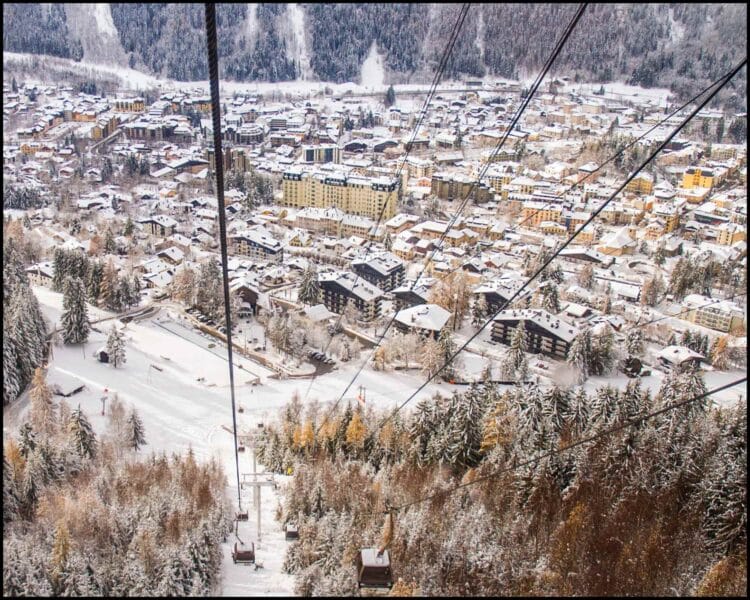 chamonix in winter