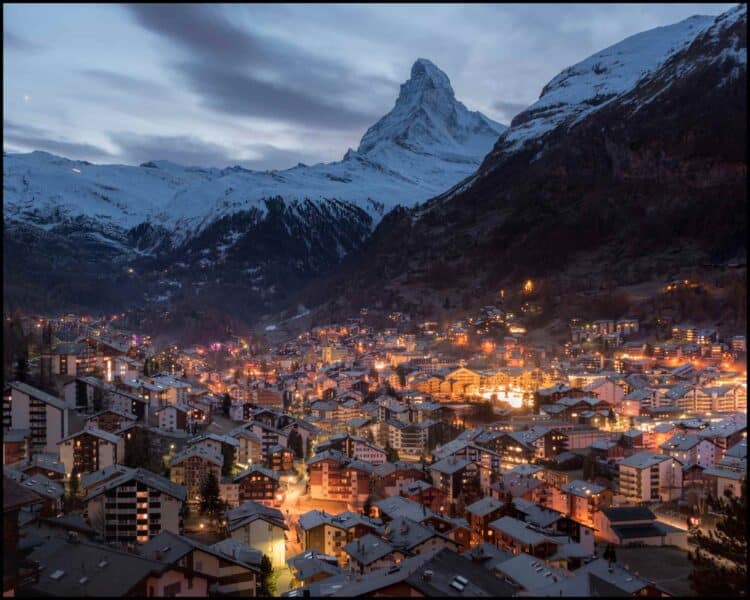 Zermatt in winter