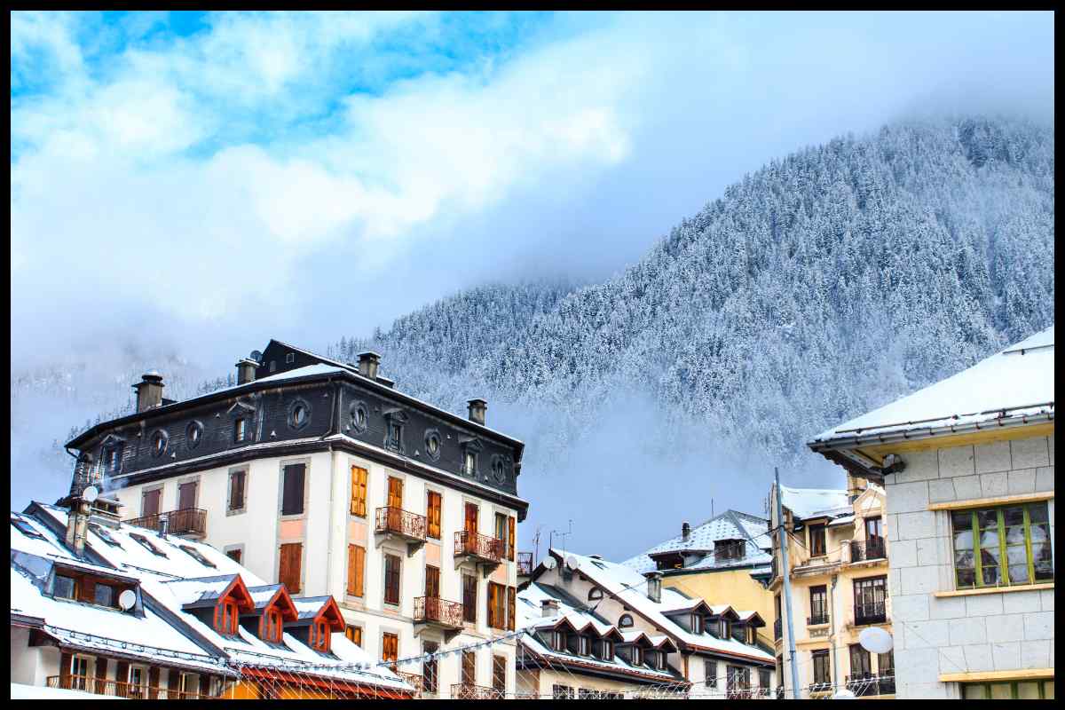 mountain views in Chamonix