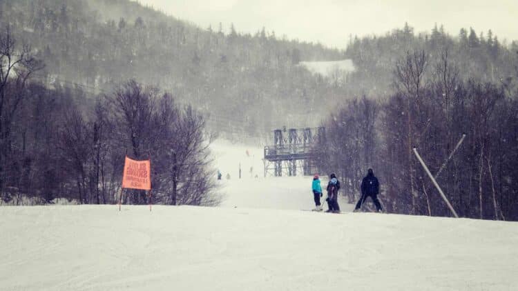 Ski trail on wildcat mountain